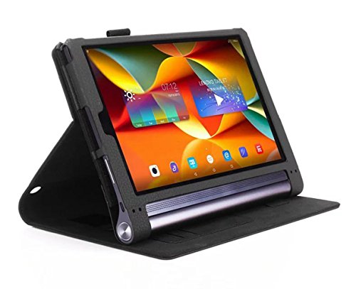 Yoga Tab 3 Plus 10 Case, TopAce PU Leather Case With Stand Function for Lenovo Yoga Tab 3 Plus / Yoga Tab 3 Pro 10.1 (Black)