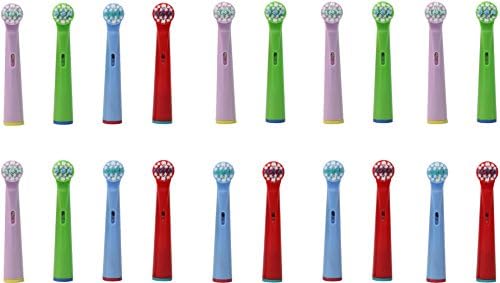 Soniultra 20 Pack Replacement Toothbrush Heads for Oral B EB-10a Childrens Electric Tooth Brush Head Compatible with models Triumph Professional Care Vitality &amp; Advance Power