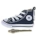 Converse All Star Chuck Taylor Sneaker Shoe Car Key Ring Keychain (Black)