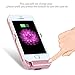 Leadtry 4200mah Iphone 5 5s 5SE Universal Slim Case Rechargeable Portable Charger Case Outdoor Moving External Battery Backup Case Cover with 4 LED Lights Built-in Pop-out Kickstand Holder (Rose)
