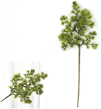 PLANTTION Artificial Flower Leaves Plants Pretty Fake Lifelike Short Pine Needles Floral Decoration green 30cm