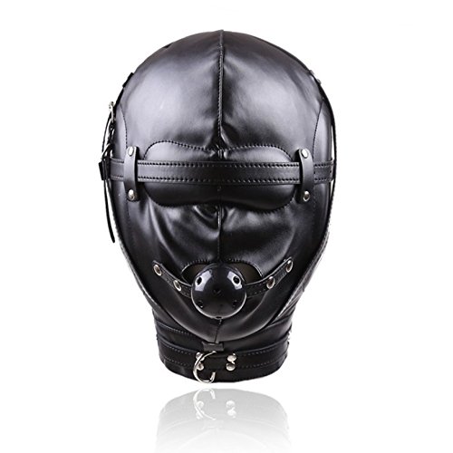 The Bondage Locker Fetish and Bondage Padded Hood Sensory Deprivation with Ball Gag