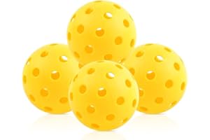 Fizzazzle Outdoor Pickleball Balls 40 Holes - 4/6/12 Pack USAPA Standard Balls - Pickleball Accessories Set - High Bounce True Flight & Durable Pickle Balls