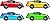Carson Dellosa Race Cars Cut-Outs (120117)