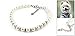 White Faux imitation Pearl Ornament Rhinestone Pet Dog Poodle Collar Necklace L