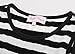 Belle Poque Women's Classy Scoop Neck Striped Retro Swing Dress