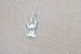 Origami Cat Necklace in Sterling Silver 925 with 16 Inch Chain