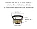 NRP Gold-tone 10cup Mesh Bottom Permanent Coffee Filter Replacement for Drip Coffeemaker Cuisinart GTF-B, Mr coffee & More