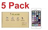 [5 Pack Promotion] iFlash Tempered Glass Screen Protector For Apple iPhone 8 4.7 Inch/iPhone 7 4.7