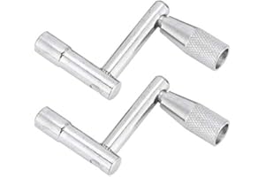 Drum Tuning Wrench, 2PCS Metal Continuous Motion Drum Tuning Key Percussion Hardware Tool for Drum Accessories