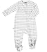 Woolino Toddler Footie Sleeper, Merino Wool Baby Pajamas, Baby Footed Sleeper for Boy & Girl, Onesies for Unisex, 0-3m, Gray