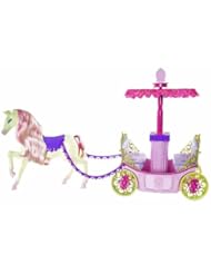 Toy: Barbie Princess Charm School Horse And Carriage - Mattel