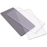 Craftelier - Set of 3 Clear Cutting Bases Compatible with Minty Cut | Made of Polycarbonate | Includes Cutting Base, Embossing Base and Base Plate | Measures 7.7 x 16.5 cm (2.5 x 4.5 in.)