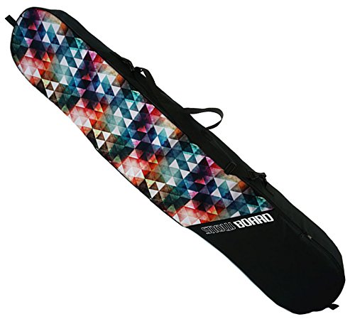 Ferocity Snowboard Ski Bag Colored Green Red Triangles [051]