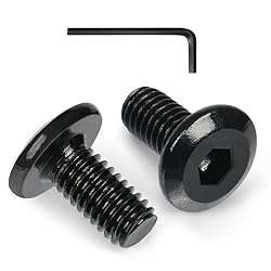 VGBUY M6-1 x 8 mm 90pcs Flat Head Hex Socket Cap