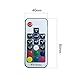 RGBZONE DC 5V USB RGB LED Controller, 17-Key RF Wireless Remote Control, 4-PIN LED Strip Lights Controller, 5050 3528 2835 RGB LED Strip Lights