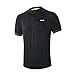 ARSUXEO Men's Cycling Jerseys Short Sleeves MTB Bike Shirt 635 Black Size Large