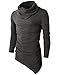 H2H Mens Slim Fit Underwear Thermal Turtleneck Pullover Thermal Sweaters CHARCOAL US L/Asia XL (KMTTL046)