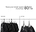 HOUSE DAY Closet Organizers and Storage, Magic Space Saving Hangers, Multi Hanger Closet Organizer, College Dorm Room Essentials, Closet Storage Organization (8 Pack, Silver)
