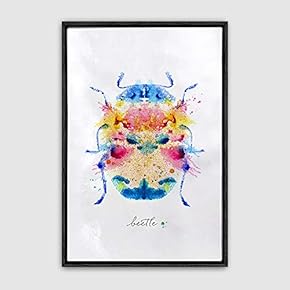 Framed Insect Home Artwork for Living Room Bedroom