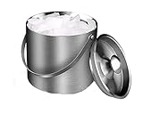 Boweiwj 3 Liter Stainless Steel Ice Bucket, Double