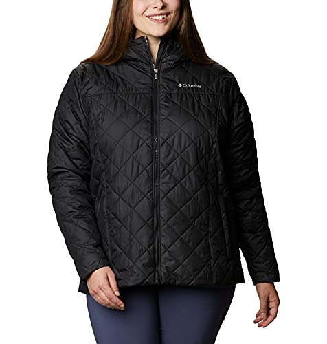plus size columbia copper crest hooded quilted jacket