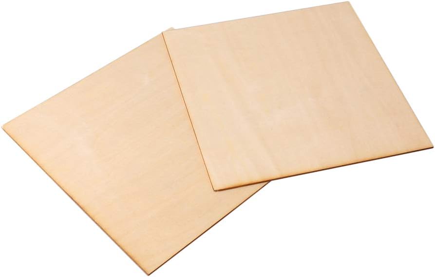 Mxfans 5pcs 200x200x1.5mm Basswood Sheet Unfinished Craft Wooden Sheets for Architectural Model Wood Board DIY Ornaments - Image 3