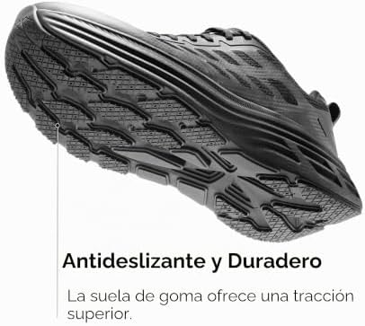 Sapatilhas de corrida desportivas masculinas, todas pretas, 40