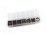 AlphaAcc 1260 Antique Bronzed Jump Rings 4mm to 9mm with Plastic Container and Ring