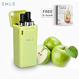 SHLs Collapsible, Reusable Stainless Steel Drinking Straw | Retractable, Eco-friendly, Metal Silicone Straw with Portable Case & Cleaning Brush (Green)