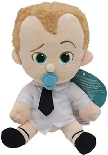 Dingwangyang Stuffed Boss Baby Toys Plush Children's Dolls Festive Gift for Kids White