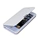 Magnetic Flip Synthetic Leather Hard Skin Pouch Wallet Case Cover For Apple iPhone 5 5S 5G White