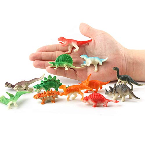 Wenini Dinosaur Toys Sets for Kids, 20 Pieces Plastic Dinosaurs Figures Include Triceratops, Brachiosaurus, Spinosaurus,Stegosaurus, Pterodactylus, T Rex Toys for Boys and Girls (20 Pieces) - Thumbnail 5