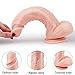 Thrusting Dildo Sex Toy for Women with 5 Thrusting & Rotating Actions 7 Vibration Modes for G Spot Clitoral Anal Stimulation, PALOQUETH Realistic Vibrating Dildo Vibrator Thruster 8.5 Inch