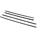 Eckler's Premier Quality Products 55198440 El Camino Door Window Felt Set