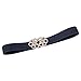 Women's Elastic Cinch Belt Stretch Waist Band Clasp Buckle XL T010410-5