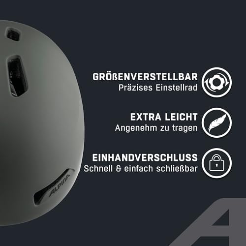 HAARLEM, Casco da Bicicletta Unisex Adulto, Coffee-Grey Matt, 52-57 cm