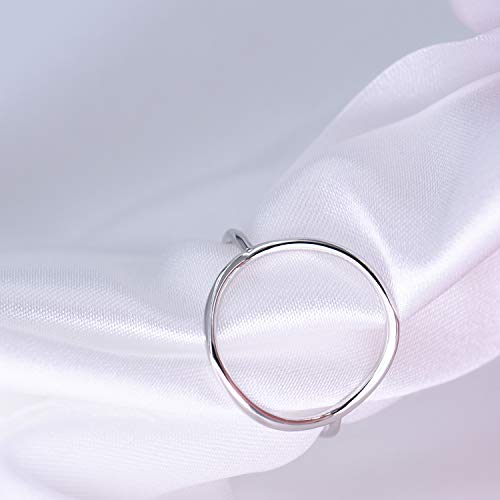 Lemon Grass Gold Vermeil Open Circle Ring in Sterling Silver Size 6
