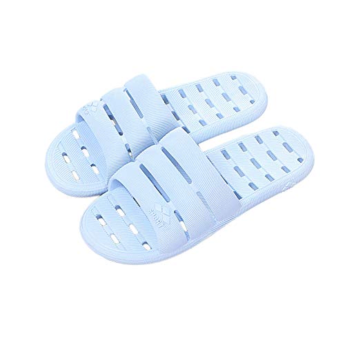 Shower Sandal Slippers with Drainage Holes Quick Drying Bathroom Slippers Gym Slippers Soft Sole Open Toe House Slippers for Men and Women,Pink,38.39