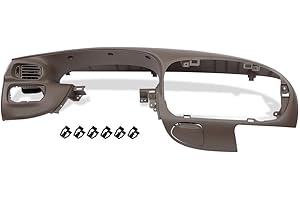 PIT66 Center Front Brown Dash Pad Bezel Cover Compatible with Ford F150/ Ford Expedition 1997 1998 1999 2000 2001 2002 2003