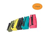Canvas Zipper Bag,Heavy Duty Tool Pouch Tote Bags, Multi-purpose Tools Organize Storage Set of 5