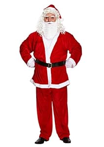 Christmas Costume Velvet Santa Claus Costume Suit for Adult Men Party Cosplay 028