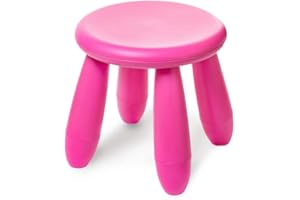 Soerreo Children's Footstools, Kindergarten Learning Stools, Plastic Light Footstools are Durable and Movable (Red Wine)