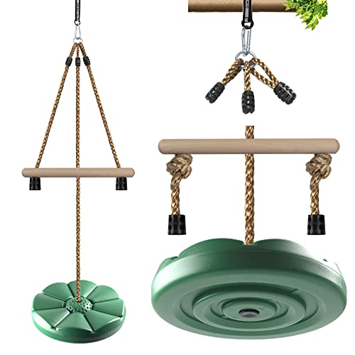Disc Swing for Kids, Swing Set Accessories, KINSPORY 7FT Height