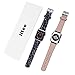 iiteeology Compatible with Apple Watch Band 38mm 40mm 42mm 44mm, Christmas Sparkly 3D Glitter Bling Leather iWatch Band for Apple Watch Series 5/4/3/2/1 Women Girls (Black, 42mm)