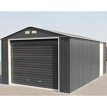 metal shed storage trim x20 duramax garage dark gray steel building duro backyard workshop