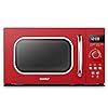 COMFEE' Retro Style 800w 20L Microwave Oven with 8 Auto Menus, 5 Cooking Power Levels, and Express Cook Button…