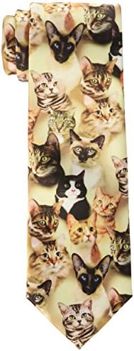 American Traditions Neckwear Men's Cat Camo Tie, Taupe, One Size