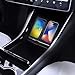 Tesla Model 3 QI Wireless Phone Charging Dock Center Console Wireless Charger with USB Splitter for Tesla Model 3 Gen 2 Black