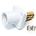 Marinco CL40MRB-BX CL Cam Type, Panel Mount, 400 Amp, 600 Volt, 2/0 - 4/0 AWG double set screw, Male - White (B)